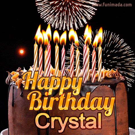 Dimensions 500w x 500h px. . Happy birthday crystal gif
